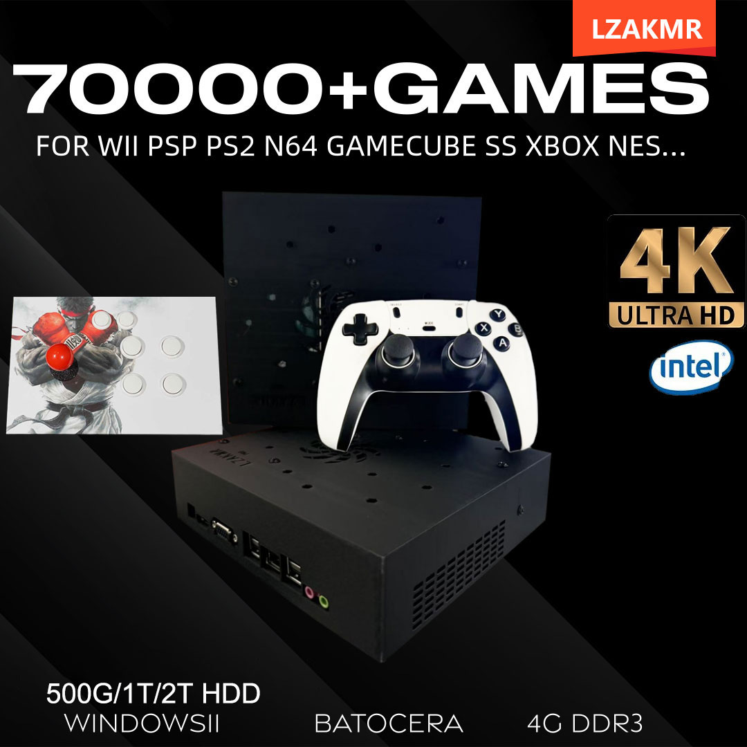 Retro Gaming Pro - Retro Gaming Console 70000+ Games 2TB