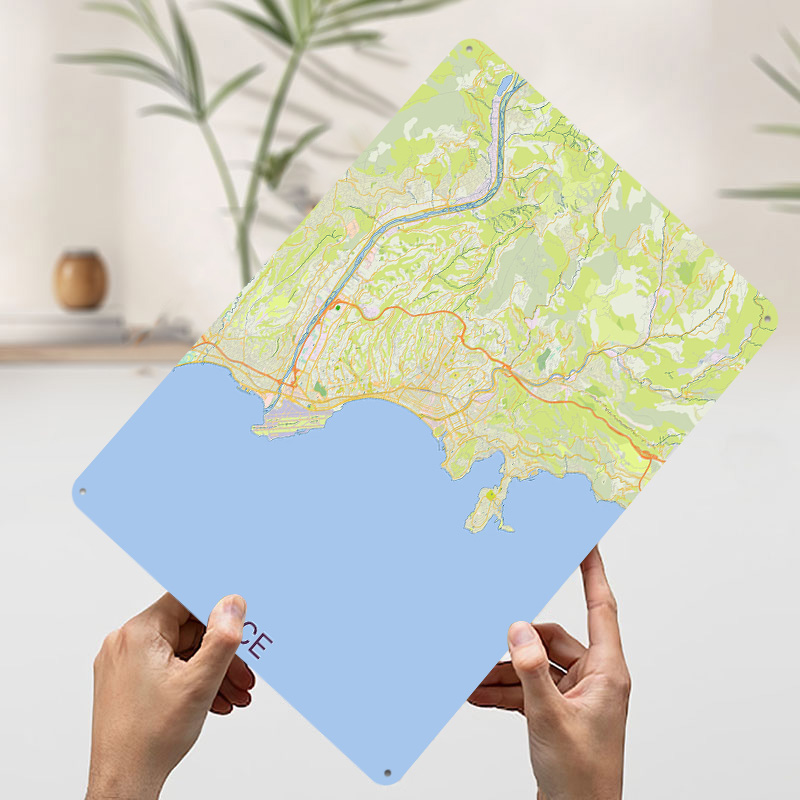 Map of Nice France Printed Pos - đánh giá và giá Retro Gaming France