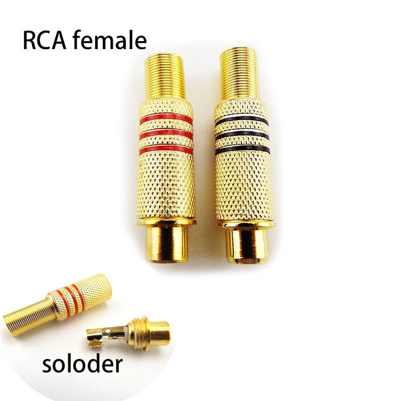 Gold Plated RCA Connectors Mal - đánh giá và giá Composite Rca Cable