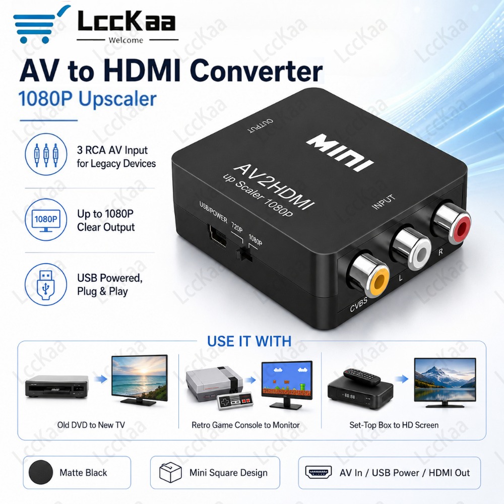 AV To HDMI Converter 1080P RCA - đánh giá và giá Composite Rca Cable
