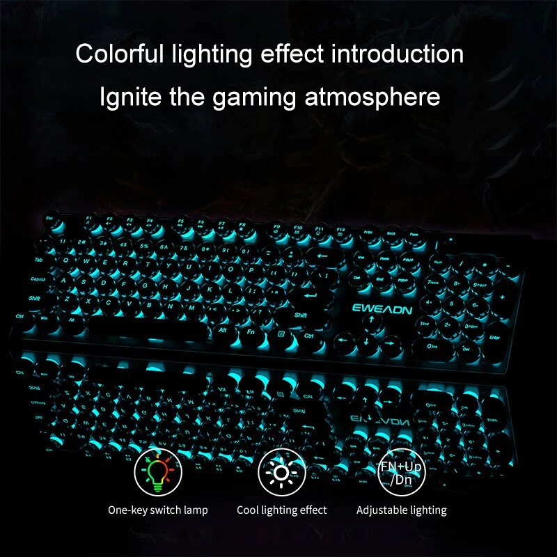 Retro Punk Mechanical Feel Key - đánh giá và giá Retro Gaming Keyboard