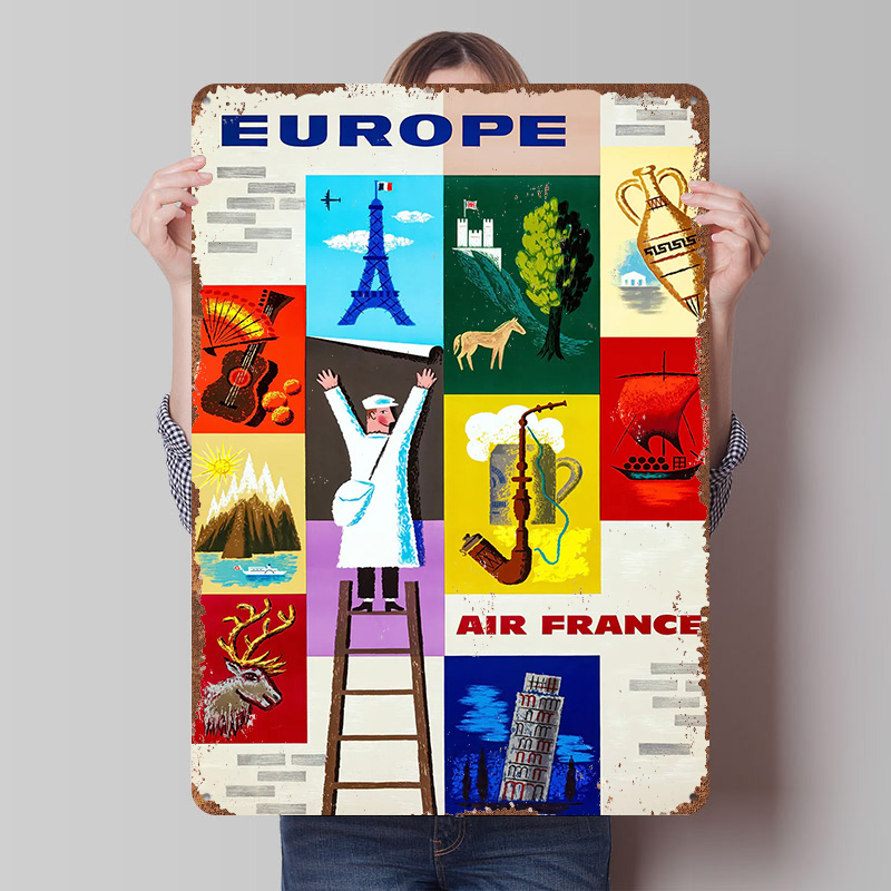 Europe Air France Travel Metal - đánh giá và giá Retro Gaming France