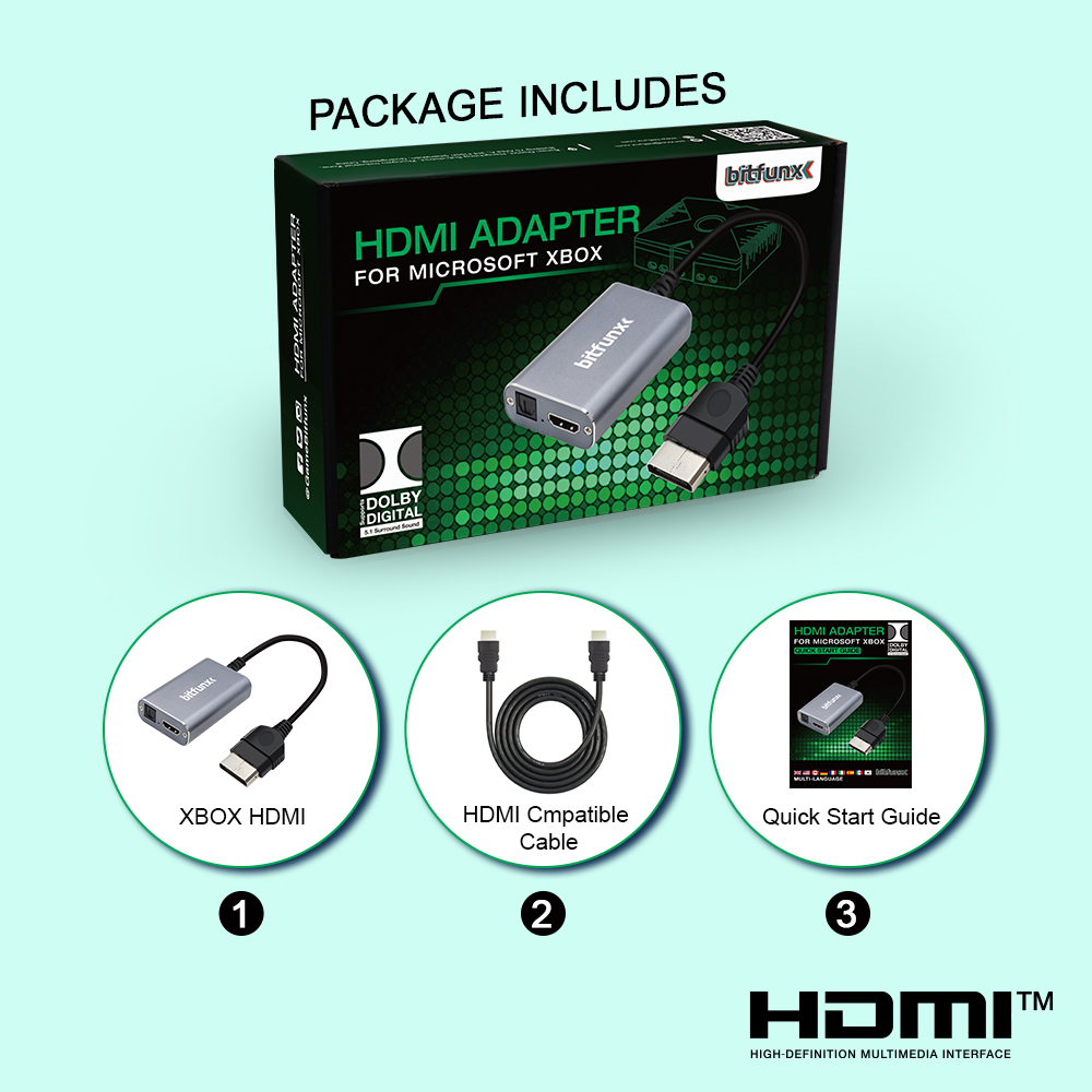 Bitfunx HDMI™ Adapter for XBOX - đánh giá và giá Retro Gaming Zone