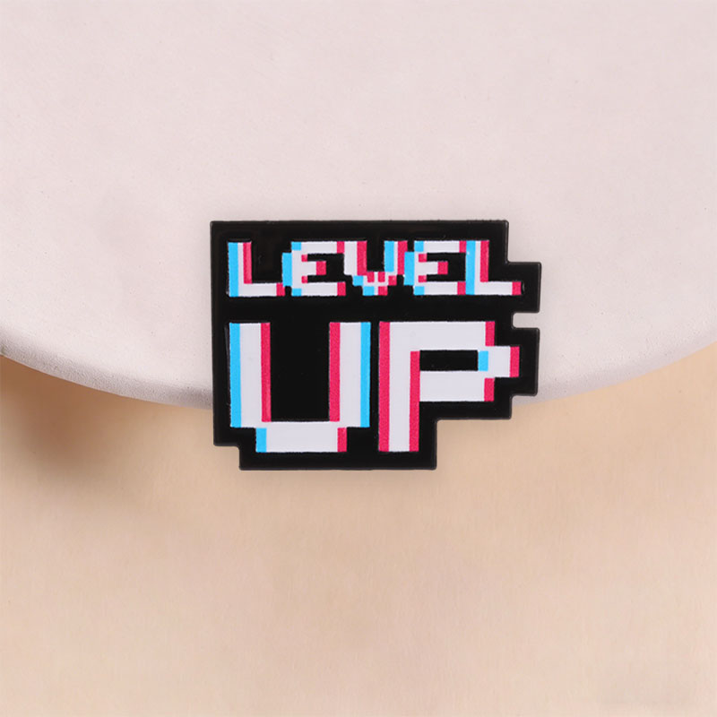 Level Up Glitch Pixel Badge Re - đánh giá và giá Retro Gaming Gifts