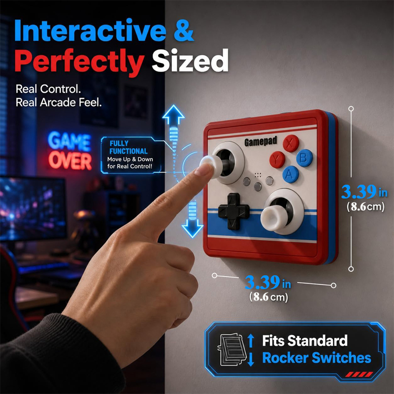 Drill-Free Light Switch Cover  - đánh giá và giá Retro Gaming Gifts