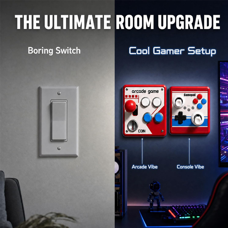 Drill-Free Light Switch Cover  - đánh giá và giá Retro Gaming Gifts