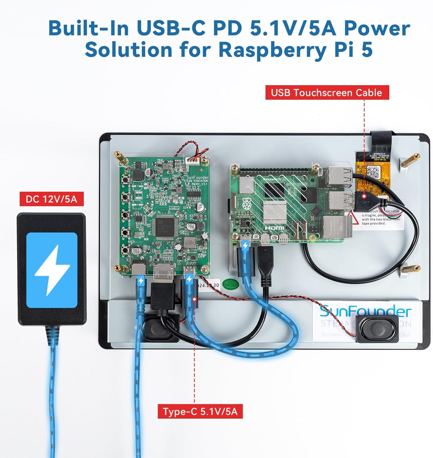 SunFounder 10.1 IPS LCD Cảm Ứn - đánh giá và giá Raspberry Pi Retropie