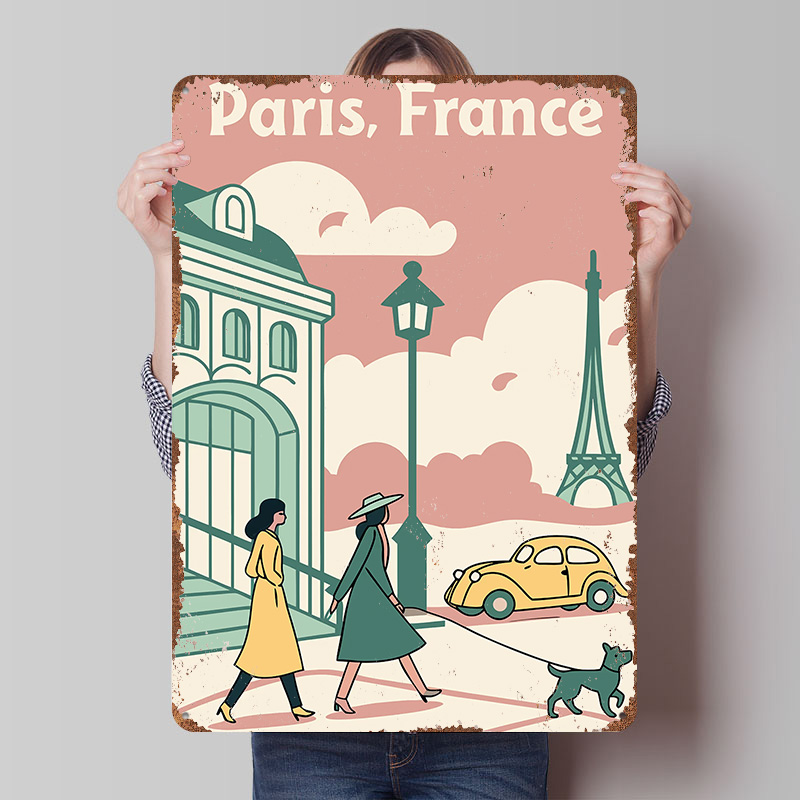 Paris France Travel Printed Po - đánh giá và giá Retro Gaming France