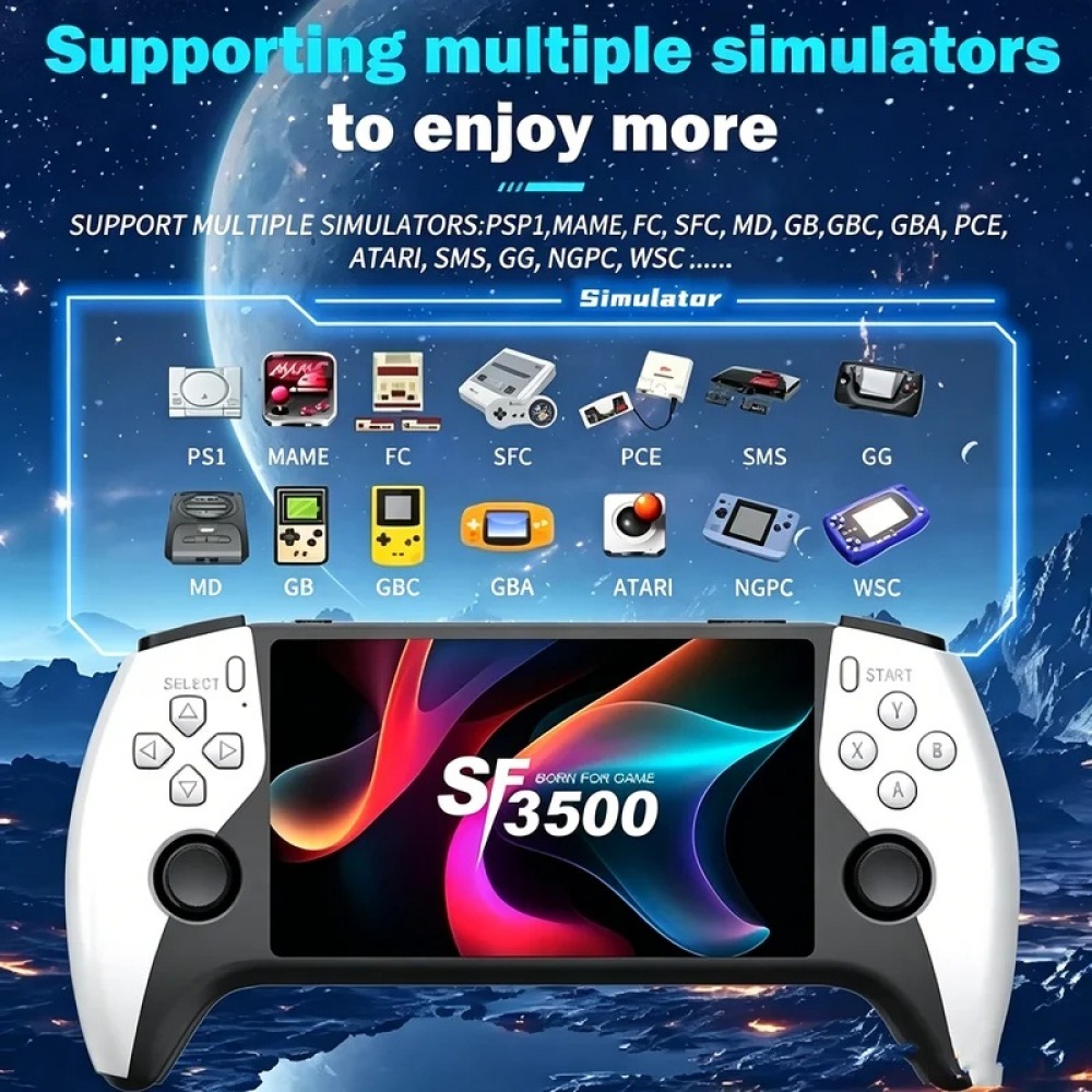 SF3500 5 inch Handheld Game Co - đánh giá và giá Retro Gaming Pro